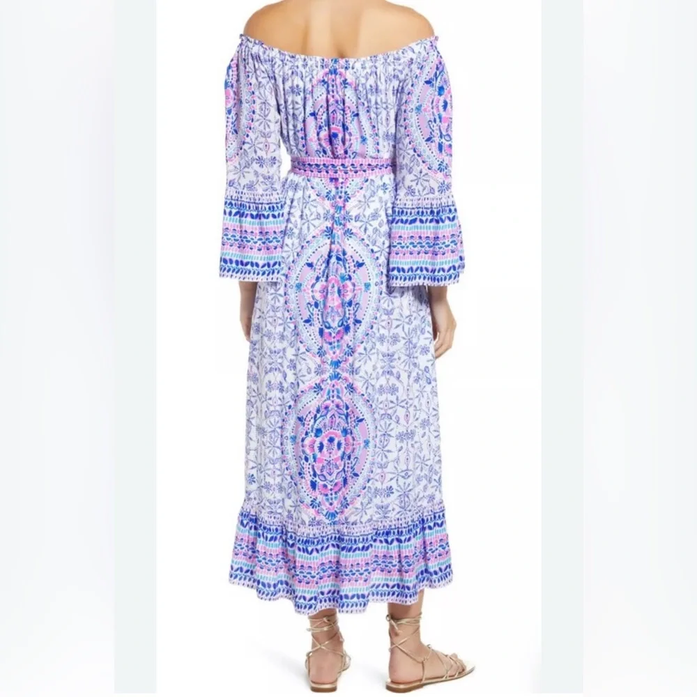 Lilly Pulitzer Abigail Off The Shoulder Midi Dress - Picture 7 of 10